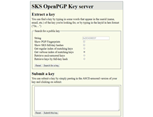 Tablet Screenshot of keyserver.ubuntu.com