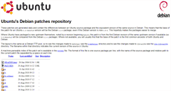 Desktop Screenshot of patches.ubuntu.com