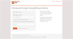 Desktop Screenshot of login.ubuntu.com