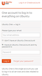 Mobile Screenshot of login.ubuntu.com