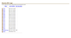 Desktop Screenshot of irclogs.ubuntu.com