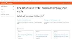Desktop Screenshot of developer.ubuntu.com