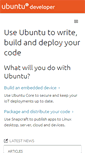 Mobile Screenshot of developer.ubuntu.com
