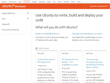 Tablet Screenshot of developer.ubuntu.com
