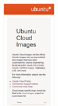 Mobile Screenshot of cloud-images.ubuntu.com