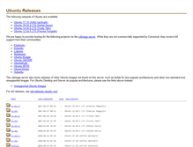 Tablet Screenshot of bw.releases.ubuntu.com