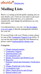 Mobile Screenshot of lists.ubuntu.com