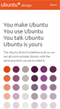 Mobile Screenshot of design.ubuntu.com