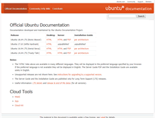 Tablet Screenshot of help.ubuntu.com